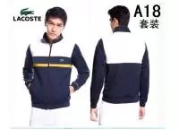 hiver automne lacoste 2019U sport wear survetement hommes a18 saphir blanc